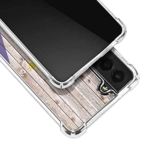 Philippines Flag Dark Wood Galaxy S22 Clear Case